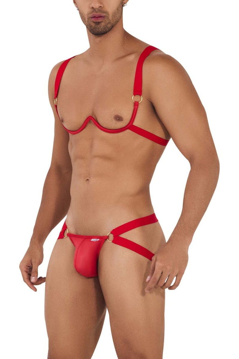 Candyman 99731 harnais-bra en deux pièces couleurs rouge