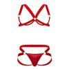 Candyman 99731 harnais-bra en deux pièces couleurs rouge