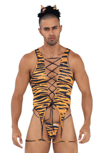 Candyman 99734 safari BodySuit Color Tiger Print