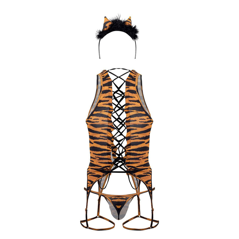 Candyman 99734 safari BodySuit Color Tiger Print