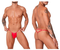 CandyMan 99738 لون أحمر لامع G-String