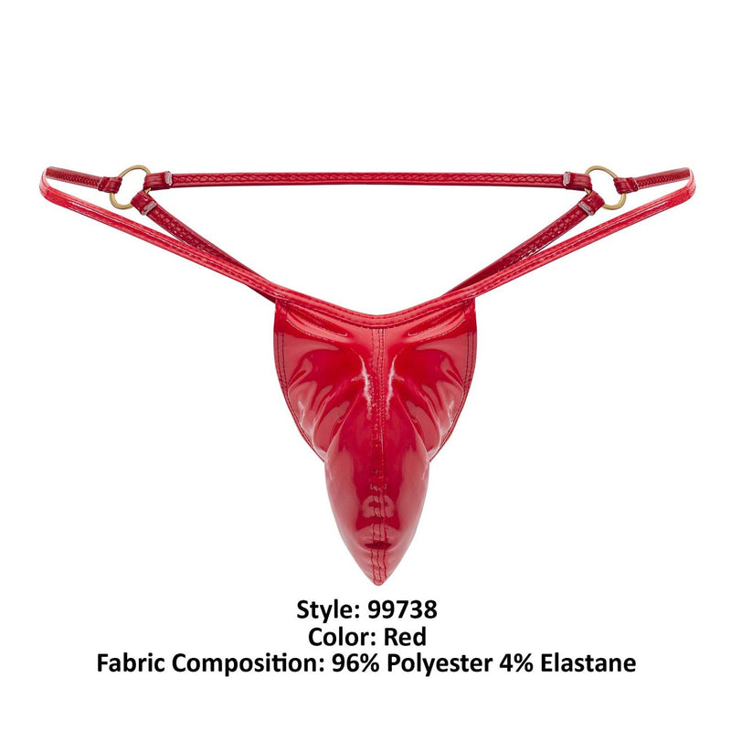 Candyman 99733 Gloss G-String Color rojo