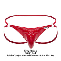 Candyman 99741 Gloss Jockstrap Color Red