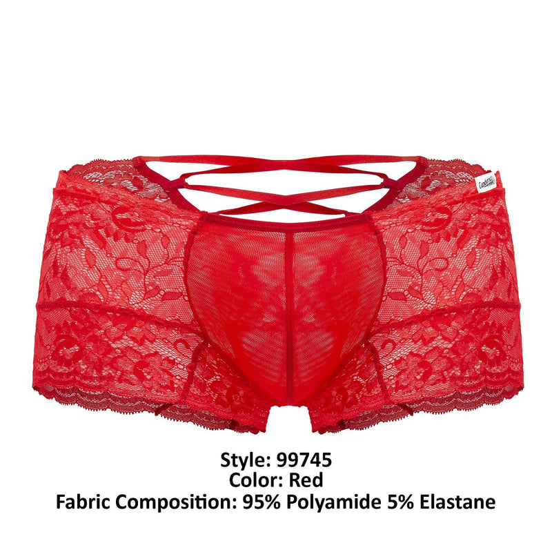 Candyman 99745 Trunks en dentelle couleur rouge