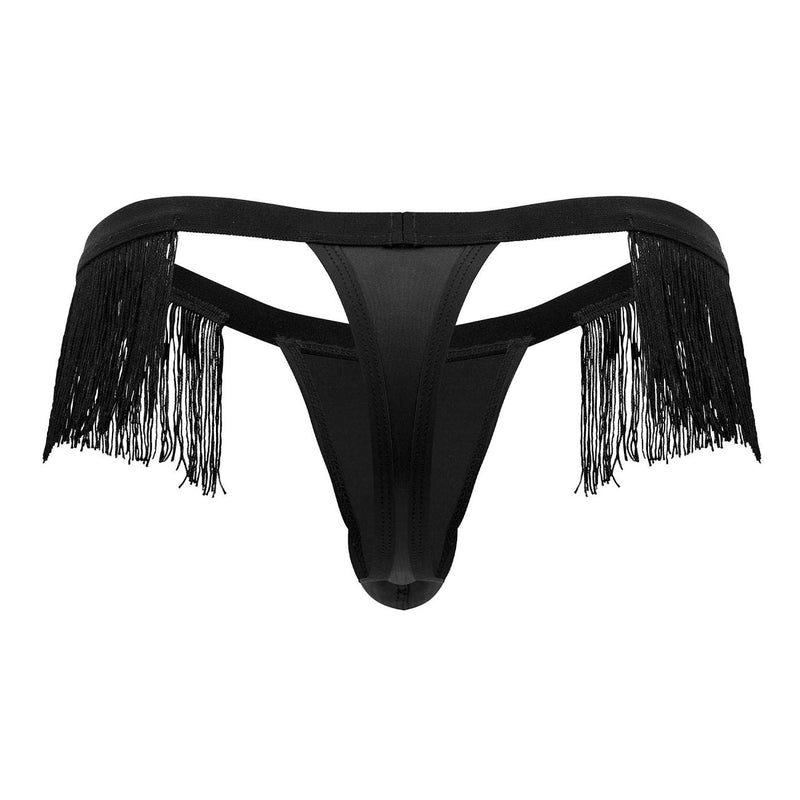 Candyman 99754 Fringe Thongs Color Black