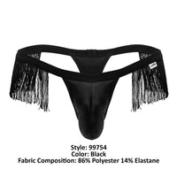 Candyman 99754 Color de tangas Fringe Black