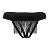 Candyman 99755 Color de tangas Fringe Negro