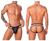 Candyman 99763 Color de Jockstrap Nude-Black