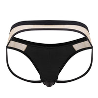 Candyman 99763 encaje color jockstrap nude-negro