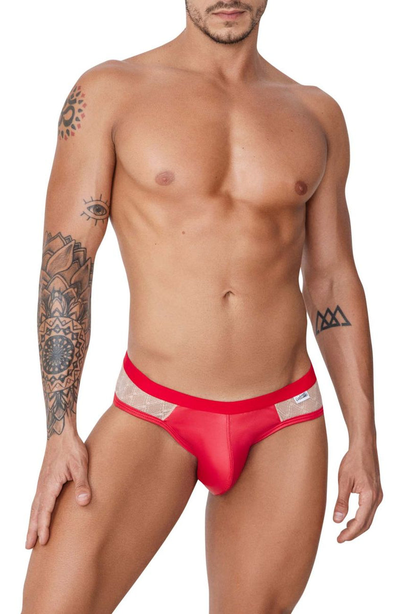 Candyman 99763 en dentelle jockstrap cool nude-red