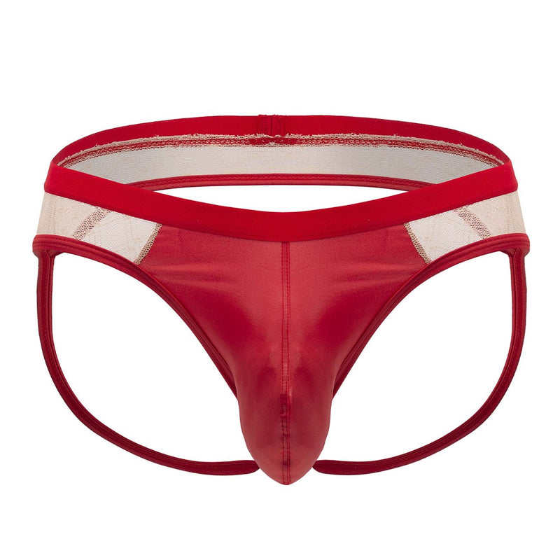 Candyman 99763 en dentelle jockstrap cool nude-red