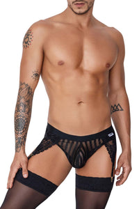 Candyman 99766 Garter tangas color negro