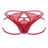 CandyMan 99770 Lace Jock Thongs Color Red