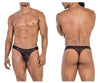 Candyman 99771 Mesh Thongs Color Black