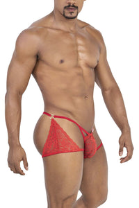 Candyman 99773 Trunks de encaje tangas color rojo