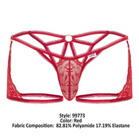 Candyman 99773 Trunks de encaje tangas color rojo