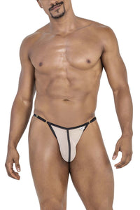 CandyMan 99776 Mesh Thongs Color Beige