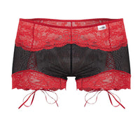 Candyman 99779 Mesh Lace Trunks Color Black-rouge