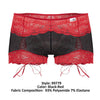 Candyman 99779 Mesh Lace Trunks Color Black-rouge