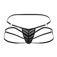 CandyMan 99793 Mesh Jock Thongs Color Black