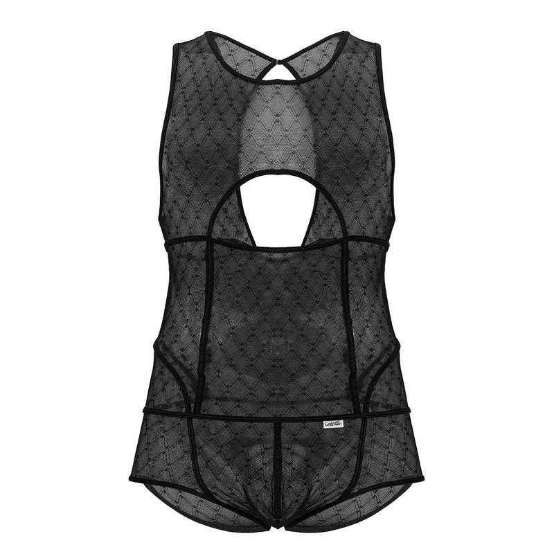 CandyMan 99794 Mesh Bodysuit Color Black