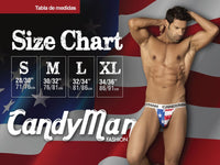 مطبوعات CandyMan 99571X غير مرئية Micro G-String باللون الأحمر