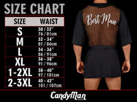 CandyMan 99720 Work-N-Play Bodysuit اللون أسود