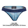 Inteligente 0403 THONGS RIESGO Color azul oscuro