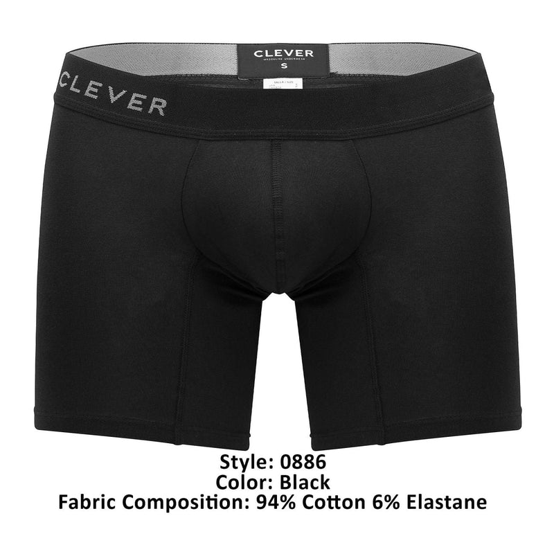 Inteligente 0886 Caribbean Boxer Briefs color negro