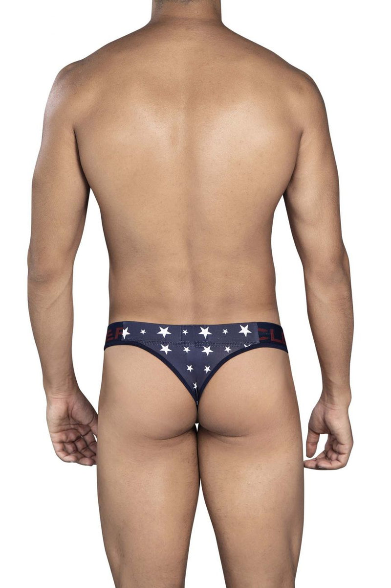 Inteligente 0918 thongs de estrella brillante color azul oscuro