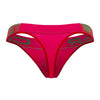 Inteligente 0924 Cerise tangas color rojo