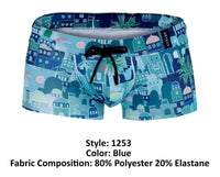 Inteligente 1253 Cassiel Swim Trunks color azul