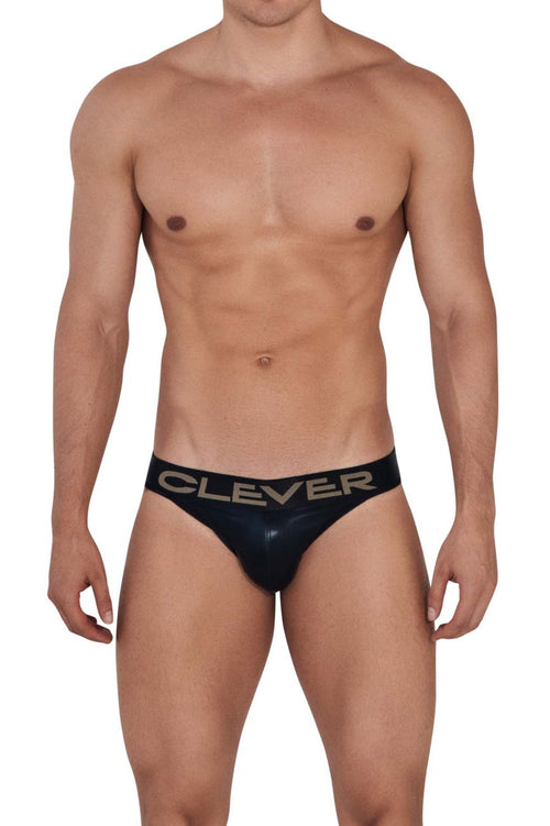 Clever Moda Thong Mesh Black Men's Underwear (M) at  Men's