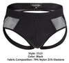 Intelligent 1513 Color de jockstrap caspien noir