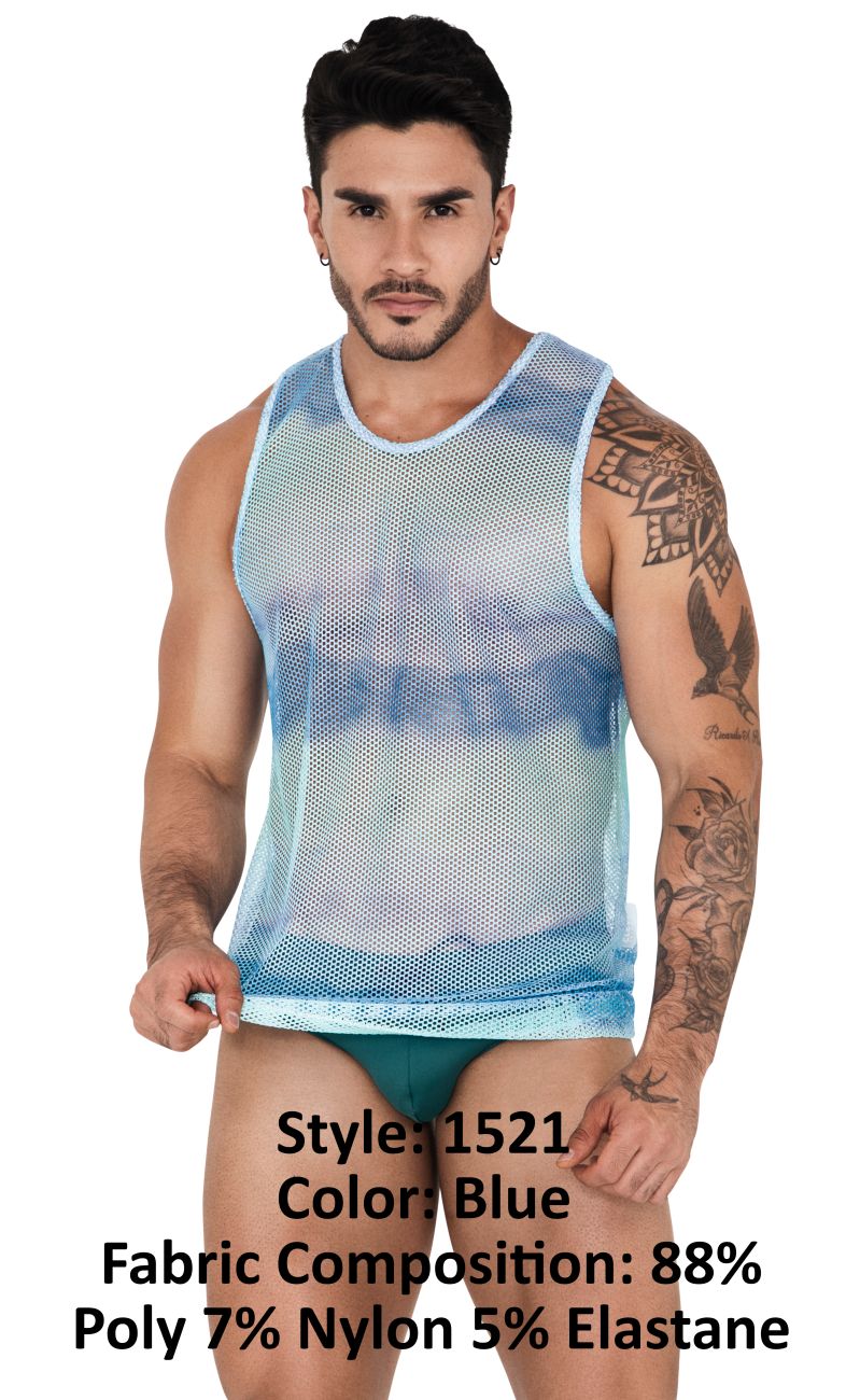 Intelligent 1521 Adriatic Tank Top Color bleu