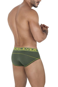 Clair 1527 Briefs du détroit couleur verte