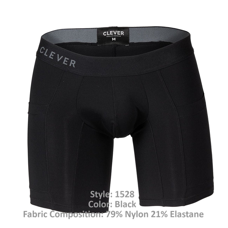 Increíble 1528 Arctic Boxer Briefs color negro