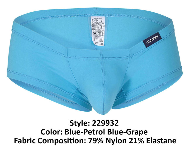 Intelligent 229932 3pk Trunks latins australiens couleur bleu-petrol bleu-graphe