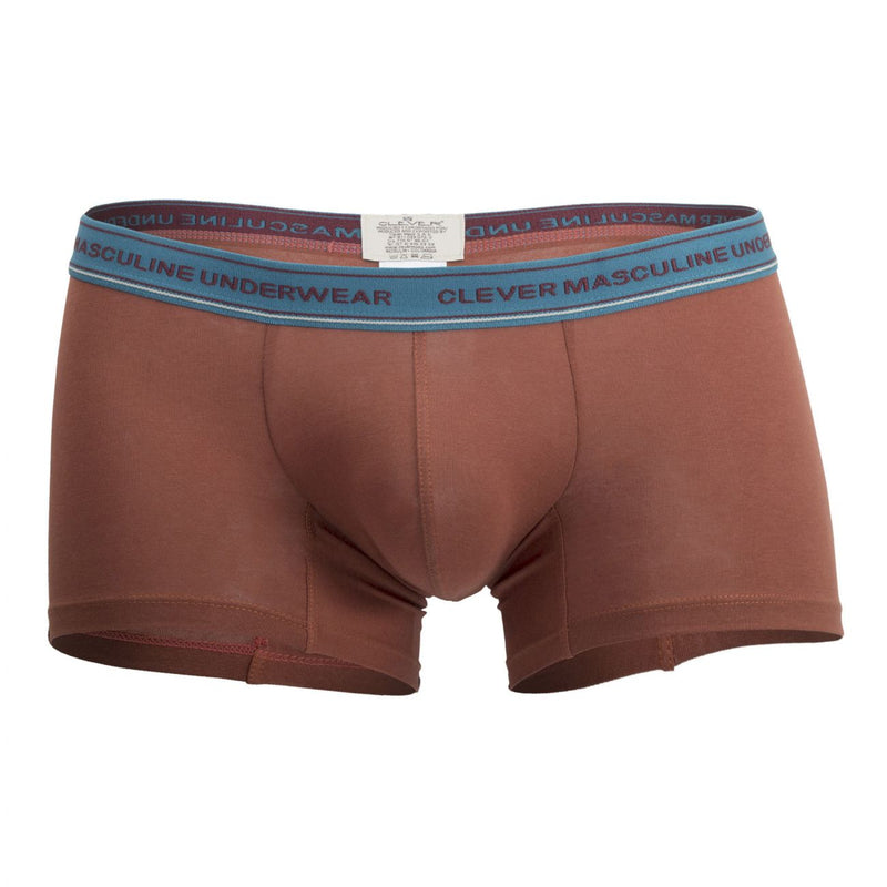 Intelligent 2394 Brief de boxer attrayant couleur marron