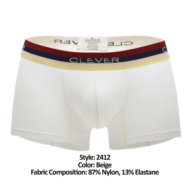 Clever 2412 Antonio Boxer Briefs Color Beige