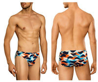 Doreanse 1238-PRN Waves Brief Couleur imprimée