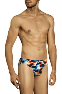 Doreanse 1238-PRN Waves Brief Color Printed