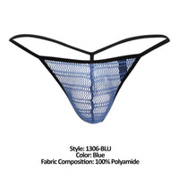 Doreense 1306-BLU Mesh G-String Thong اللون أزرق