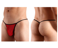 Doreanse 1306-Red जाल g-string पेटी रंग लाल