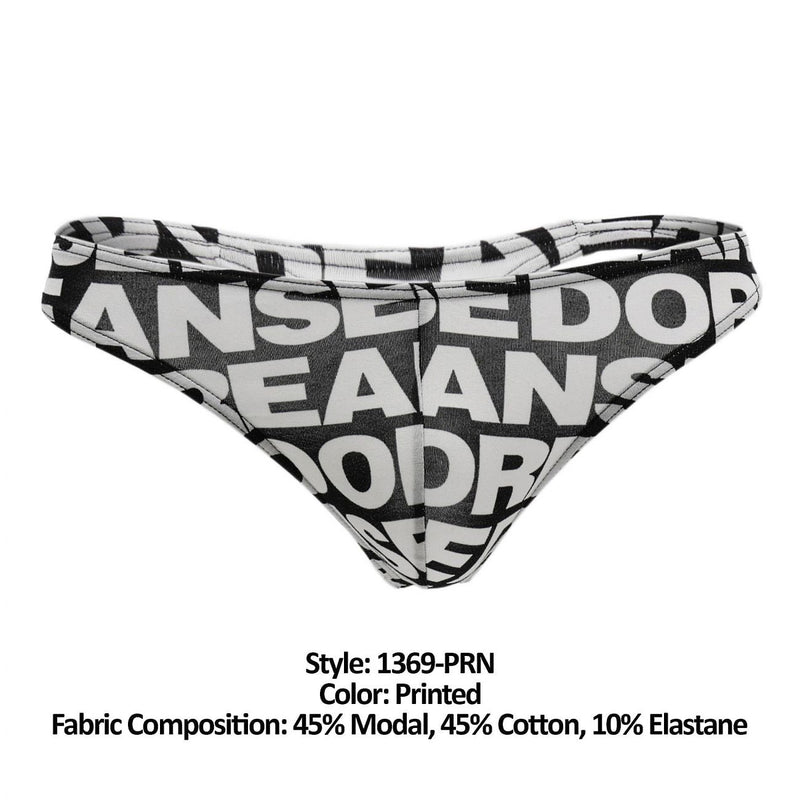 Doreanse 1369-PRN Big LOGO THONG Color impreso