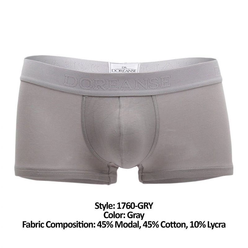 Doreanse 1760-GRY Low-rise Trunk Color Gray