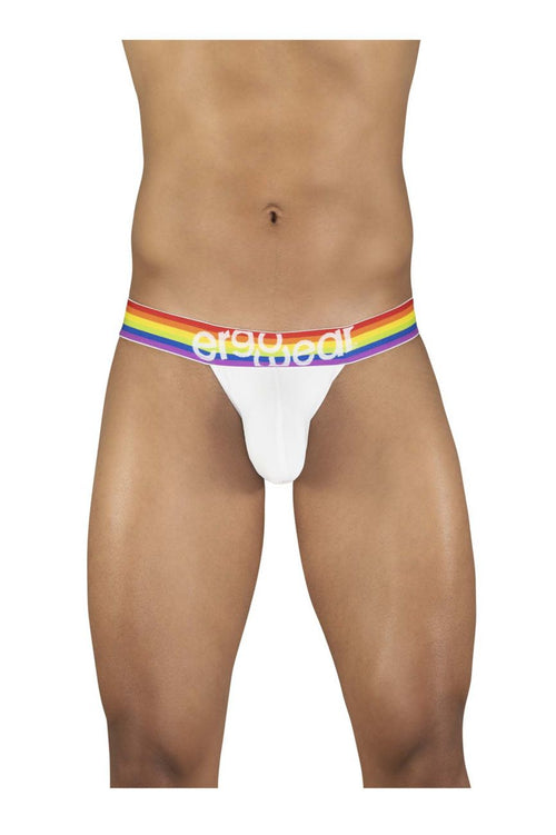 Rainbow Mankini Jockstrap V Shape Suspender Bodysuit Thong Gay Pride  Underwear