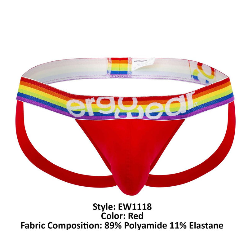 ErgoWear EW1118 MAX XV PRIDE حزام رياضي اللون أحمر