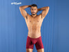 ErgoWear EW1160 X4D سراويل داخلية بوكسر اللون عنابي