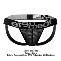 Ergowear EW1431 जिम जॉकस्ट्रैप रंग काला